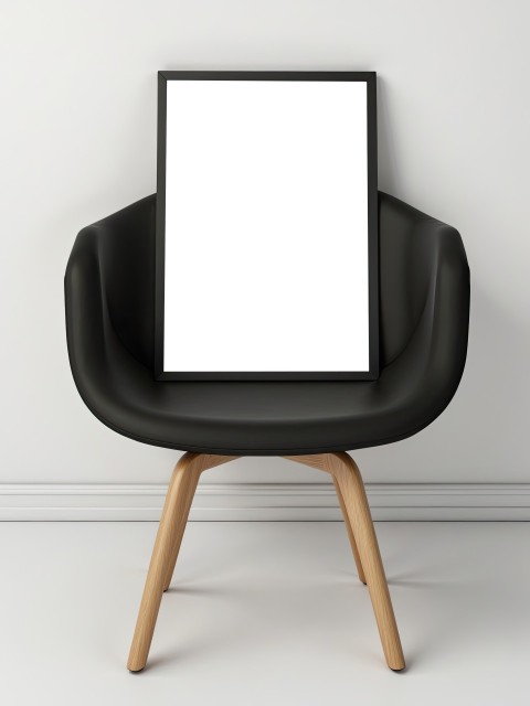 Blank Poster Frame On The Armchair Background