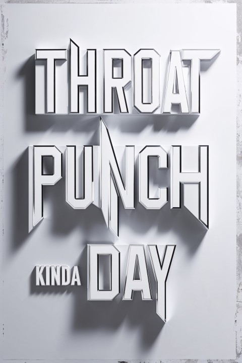 Throat Punch Kinda Day – Stylish Text Design