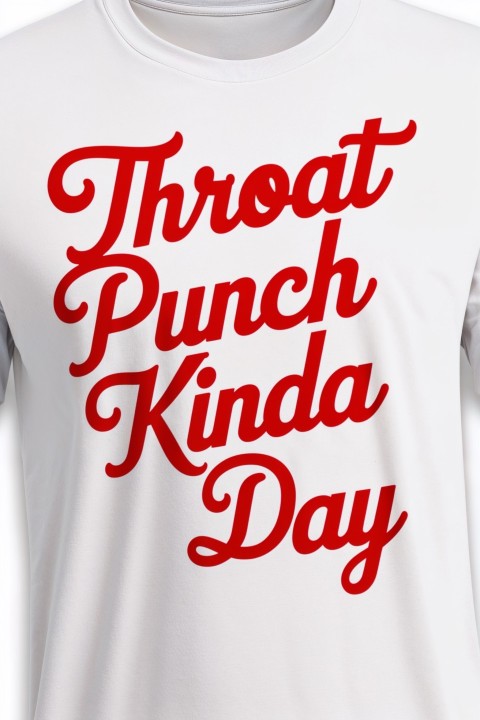 Throat Punch Kinda Day – Stylish Text Design