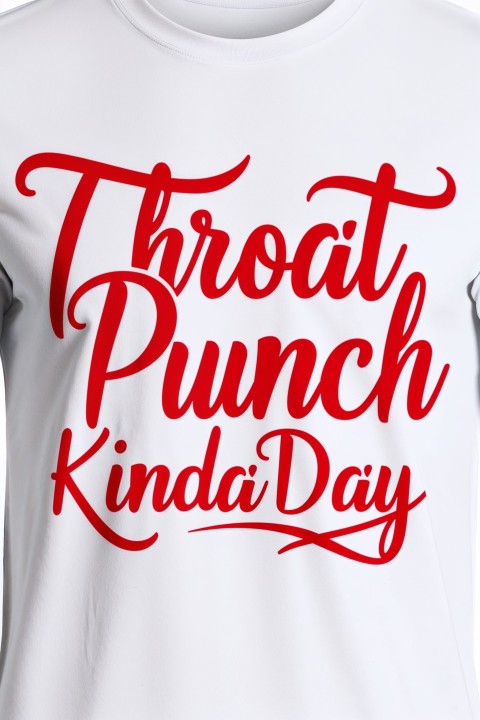 Throat Punch Kinda Day – Stylish Text Design