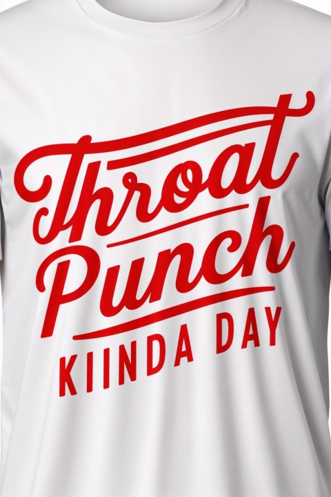 Throat Punch Kinda Day – Stylish Text Design