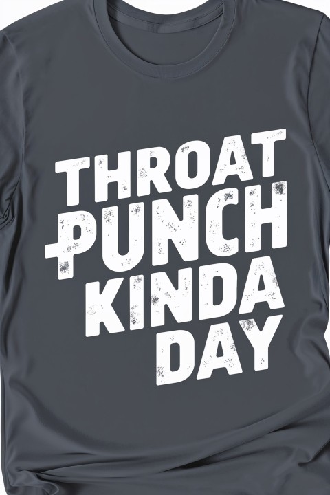 Throat Punch Kinda Day T-Shirt Mockup