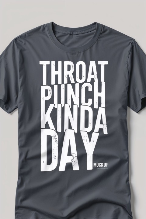 Throat Punch Kinda Day T-Shirt Mockup