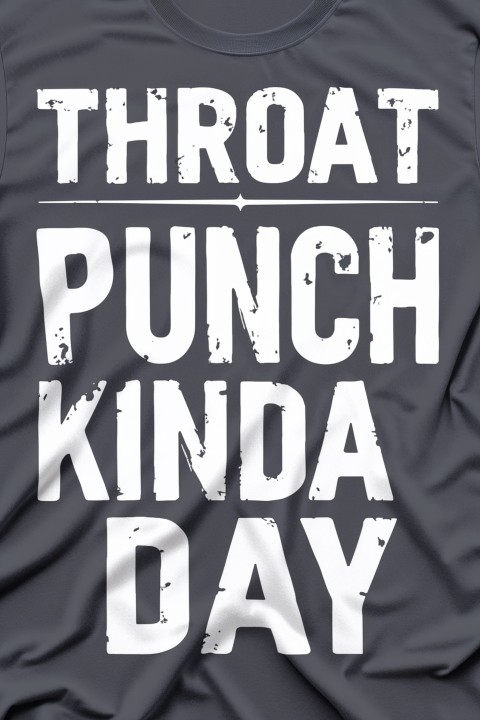 Throat Punch Kinda Day T-Shirt Mockup