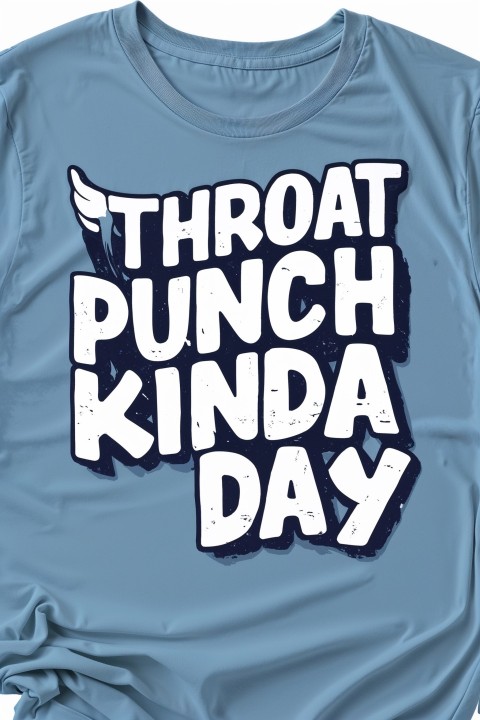 Throat Punch Kinda Day T-Shirt Mockup