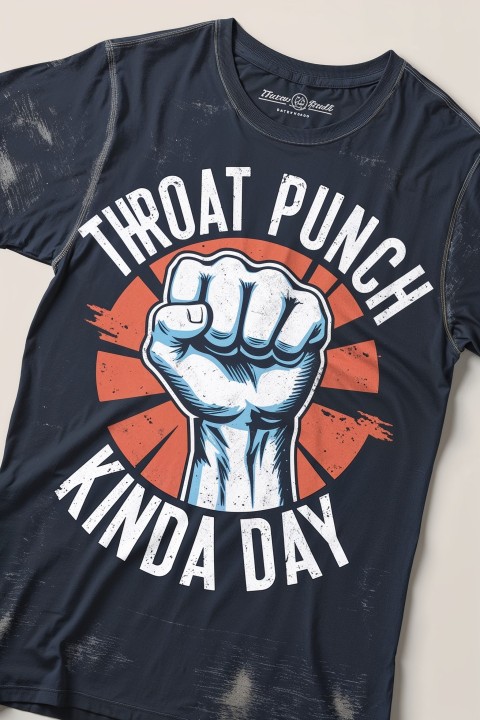 Throat Punch Kinda Day T-Shirt Mockup