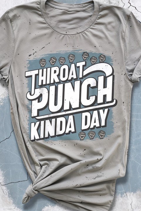 Throat Punch Kinda Day T-Shirt Mockup