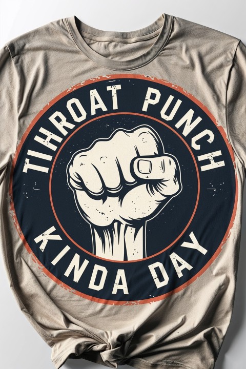 Throat Punch Kinda Day T-Shirt Mockup