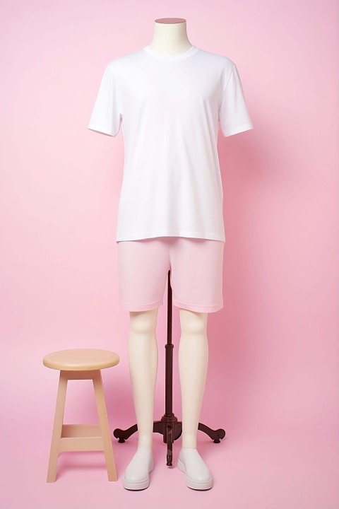 Mannequin in White Shorts and T-shirt