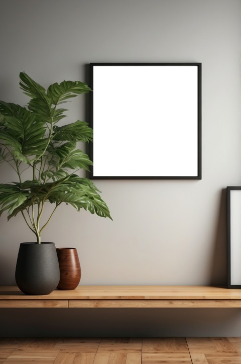 Black Picture Frame Mockup