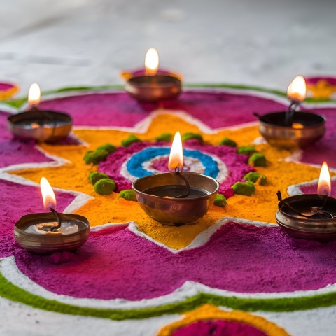 A Heartwarming Diwali Traditions Lights And Family Gatherings Background